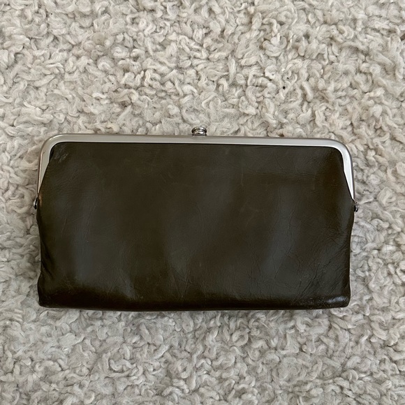 Dark Olive Green HOBO clutch - Picture 1 of 4